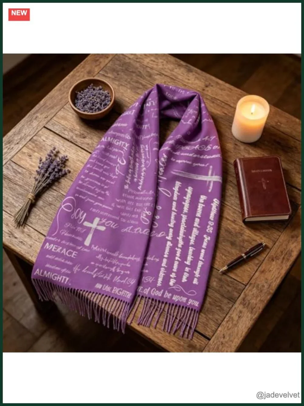 Cashmere-Like Scarf Wrap Shawl Church Prayer Bible Verse Christian